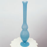 Vase soliflore blue glass