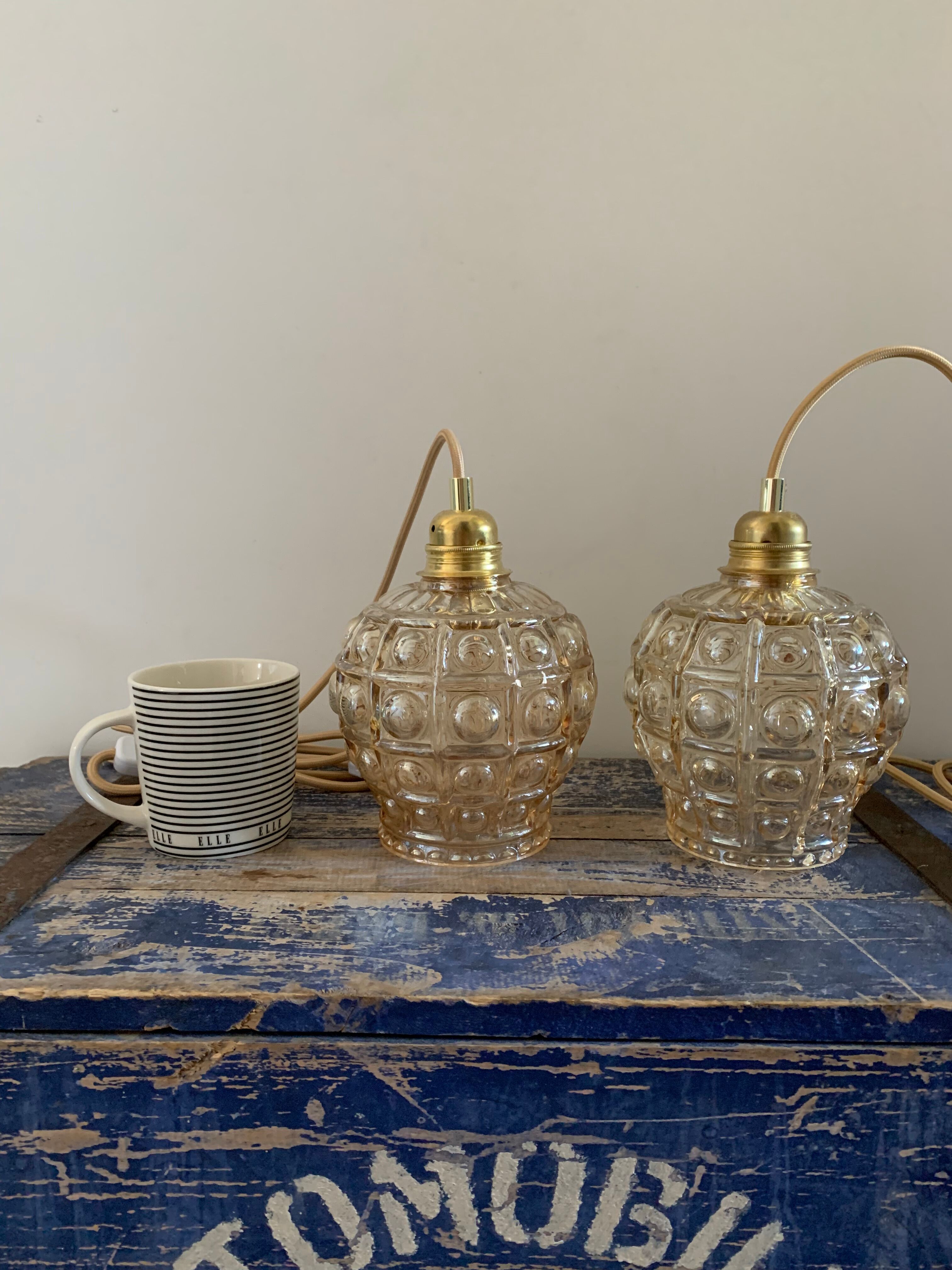 Set of two vintage handheld