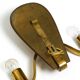 Pair of large heavy Mid Century brass wall lights from a German church