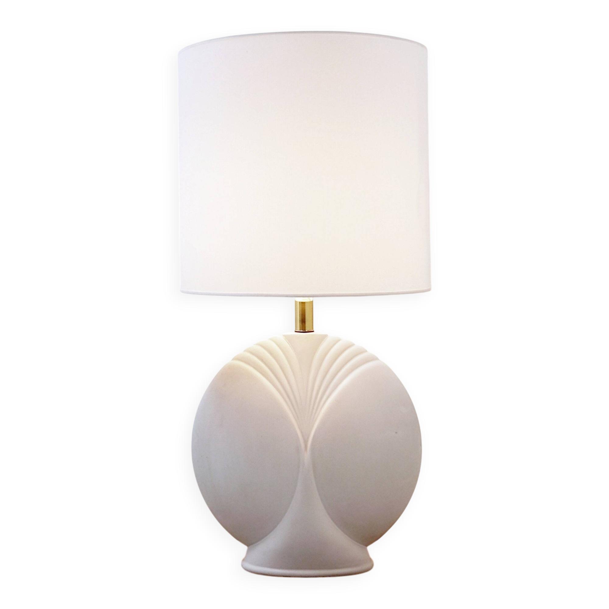 Large porcelain table lamp - 1980s