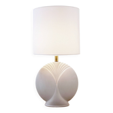 Grande lampe de table en porcelaine - Années 1980