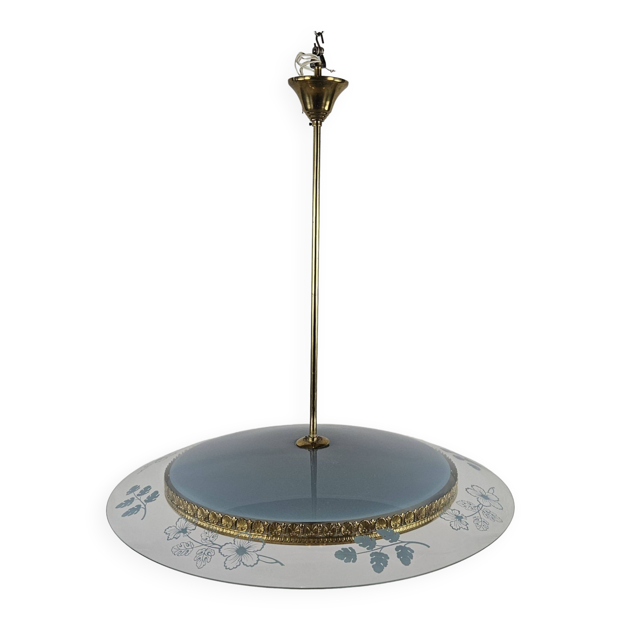 Lustre attribué à Pietro Chiesa pour Fontana Arte, années 1940