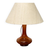 Mid-century Danish glass table lamp by Holmegaard