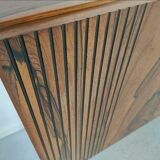 Vintage rosewood sideboard, chrome 1960