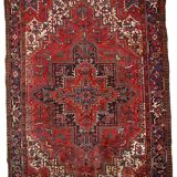 Tapis Heriz Antique du Moyen-Orient, Années 1950, Élégance Traditionnelle