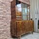 Highboard with crystal glass panels – unique, after renovation