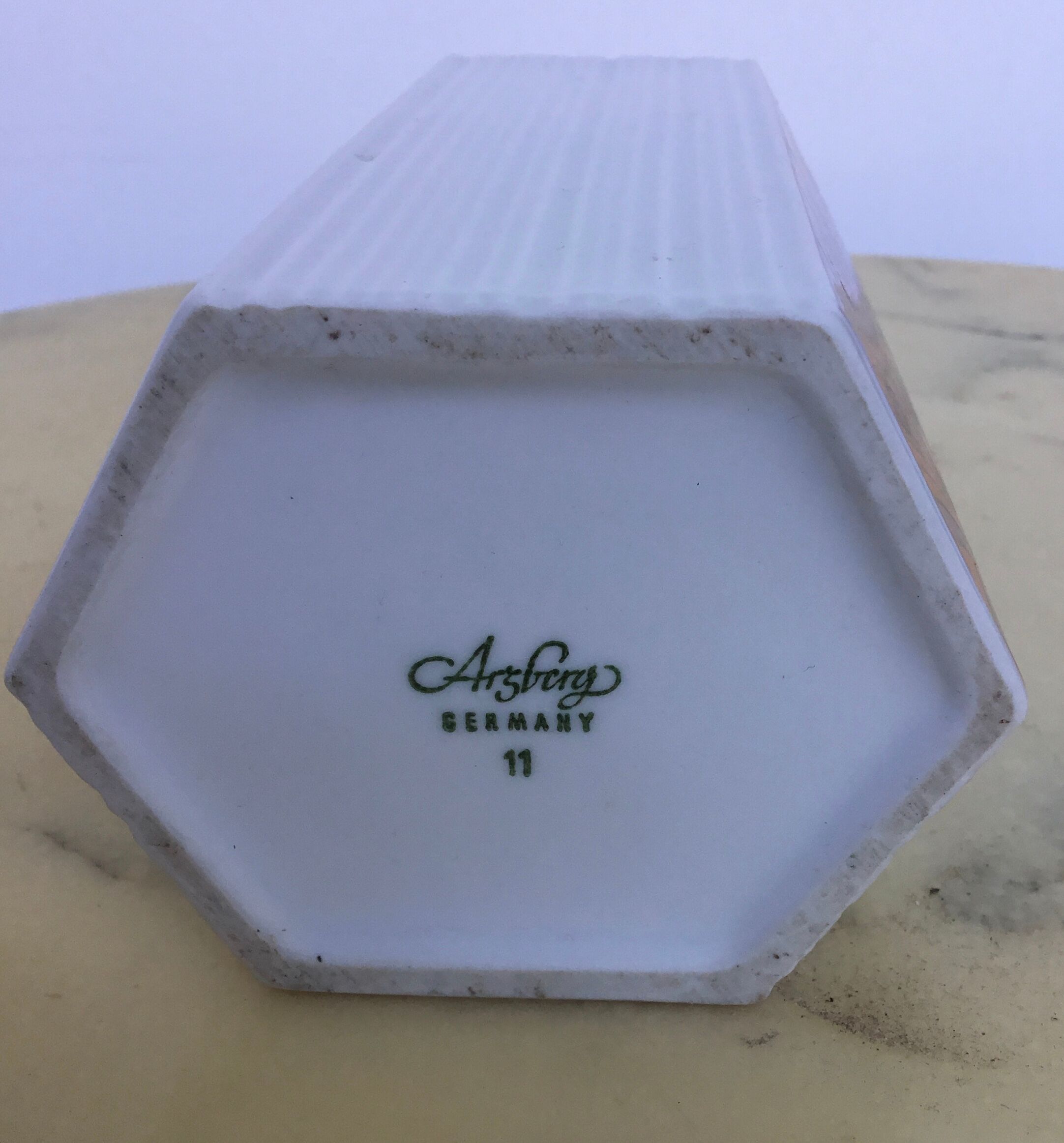 Porcelain vase with psychedelic decoration Arzberg Germany - 1960