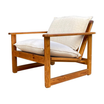 Fauteuil lounge scandinave, 1960s