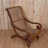 Solid wood chair and caning