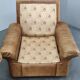 Pair of Arcon Italia Cognac Buffalo Leather Lounge Armchairs
