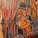 Oil painting on canvas The Waders Myklo Garcia Florensac