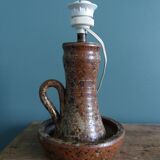 Puisaye pyrite stoneware lamp from the 70s