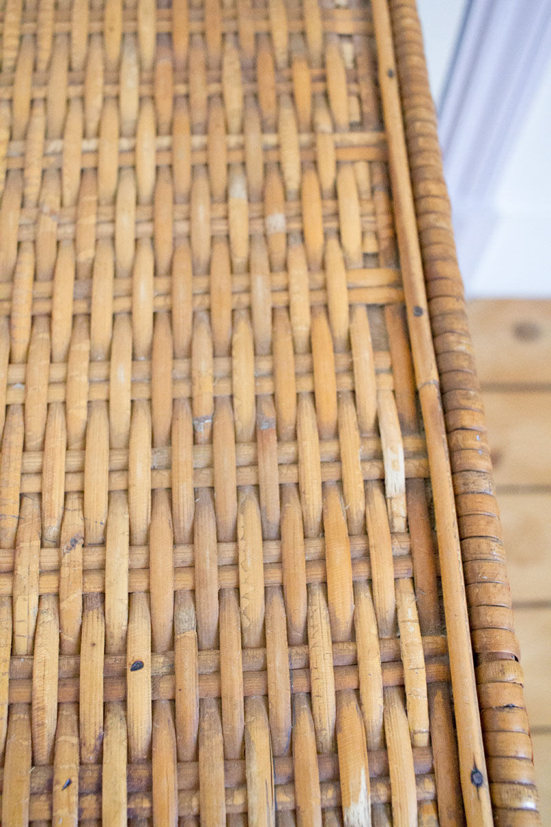 Rattan coffee table