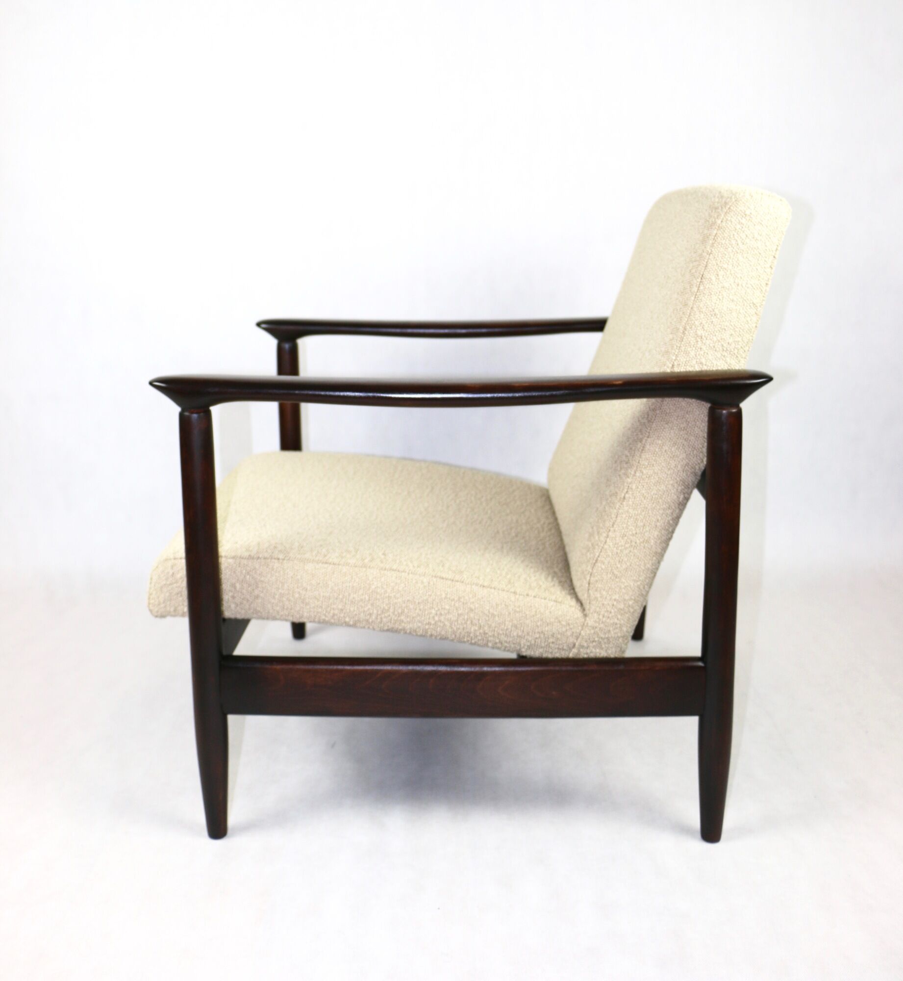 Beige Boucle GFM-142 Armchair by Edmund Homa, 1970s