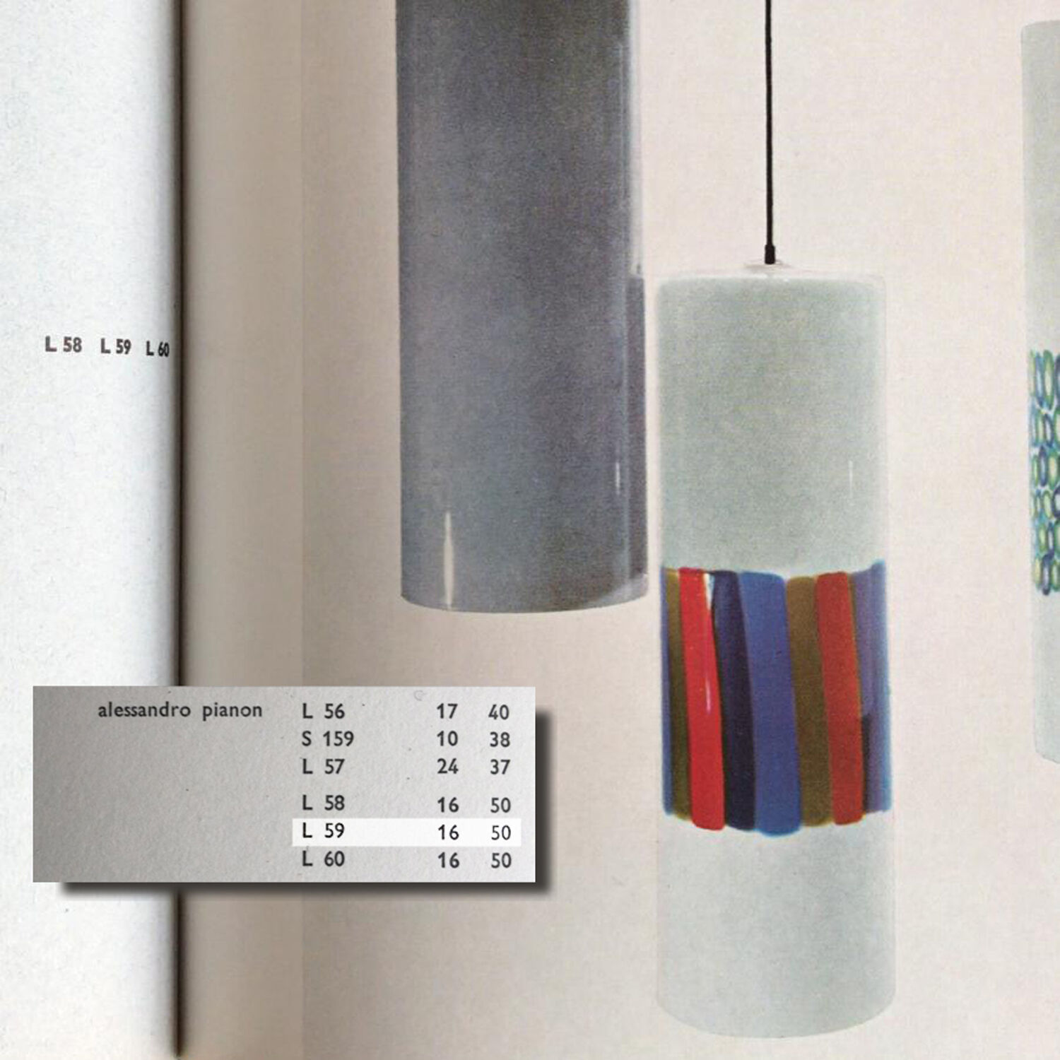 Murano Pendant L59 by Alessandro Pianon for Vistosi