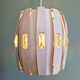 Scandinavian pendant light in metal and prismatic glass, Werner Schou, 1960-70