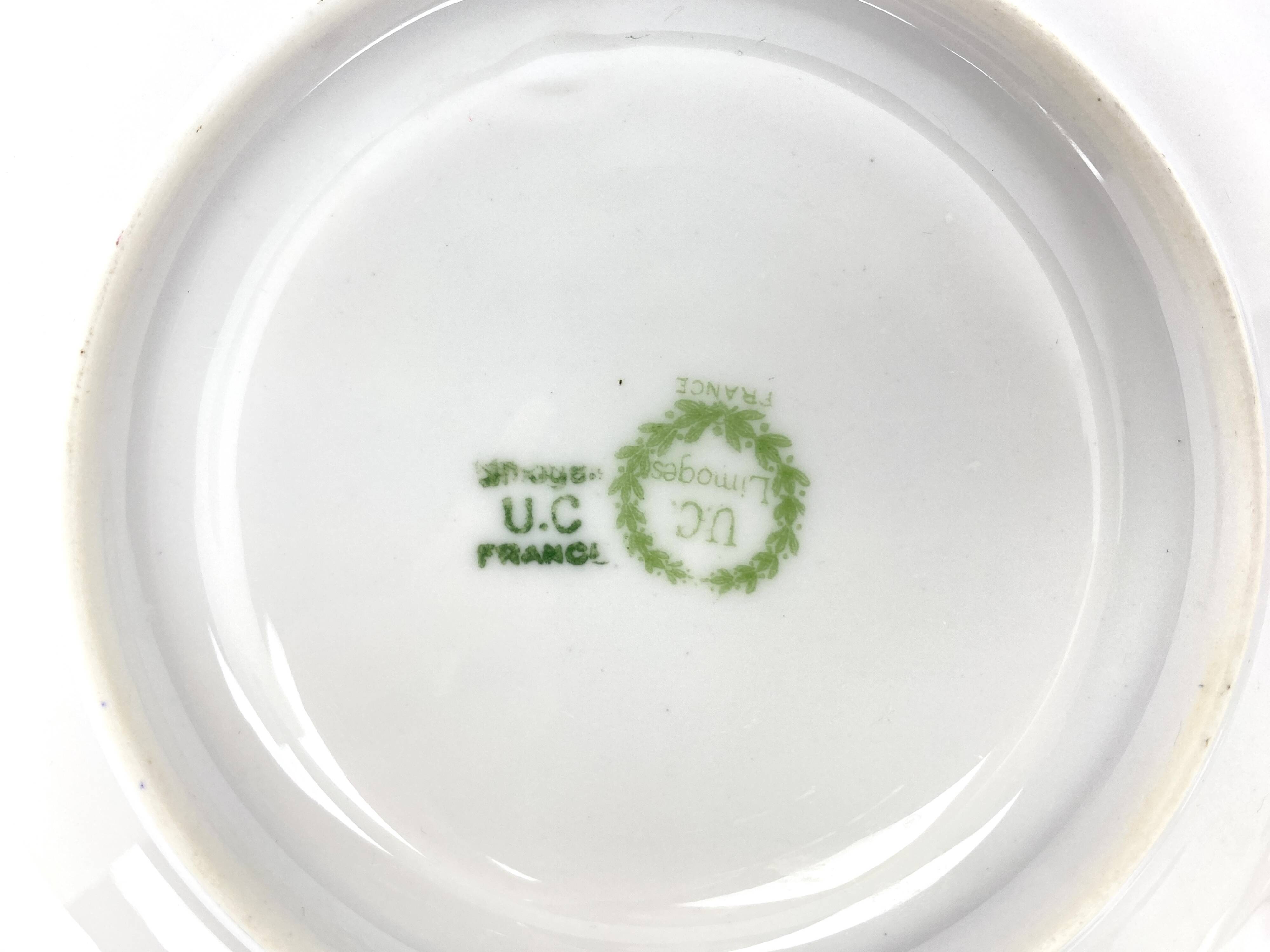 Mismatched Set of 3 Saucers/Small Plates - Limoges Porcelain