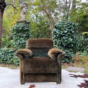 Fauteuil lounge postmoderne italien de Saporiti, 1970