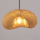 Bamboo Pendant Light, Bamboo Light Fixture, Hanging Lamp