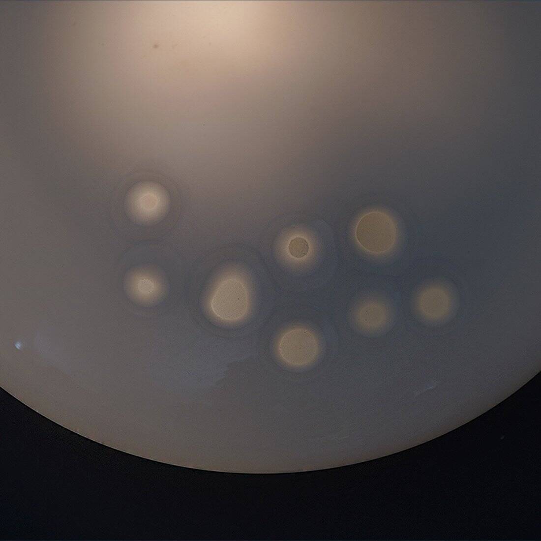 White Murano Glass Ceiling Light, 1970s