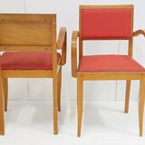 Paire de fauteuils bridge rockabilly 1950