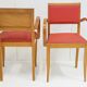 Paire de fauteuils bridge rockabilly 1950