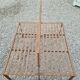 Wrought iron back-to-back garden bench