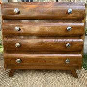 Compass leg chest of drawers
