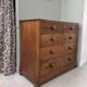 Large Victorian English mahogany chest of drawers (renovated)