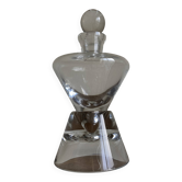 Carafe moderniste scandinave en cristal Bauhaus 1970s