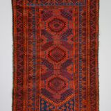 Colorful hand-knotted oriental rug 145x86cm