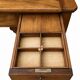 Large library desk with display cabinet and secretary with drawers, 19th century French.