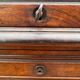 Secretary cylinder Mahogany white marble (Louis XVI style)