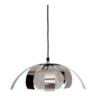 Suspension in chrome metal and glass 1970