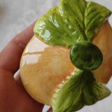 Apricot slip teapot