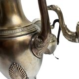 Set of three silver-plated tripod jugs, Empire, late 19th century