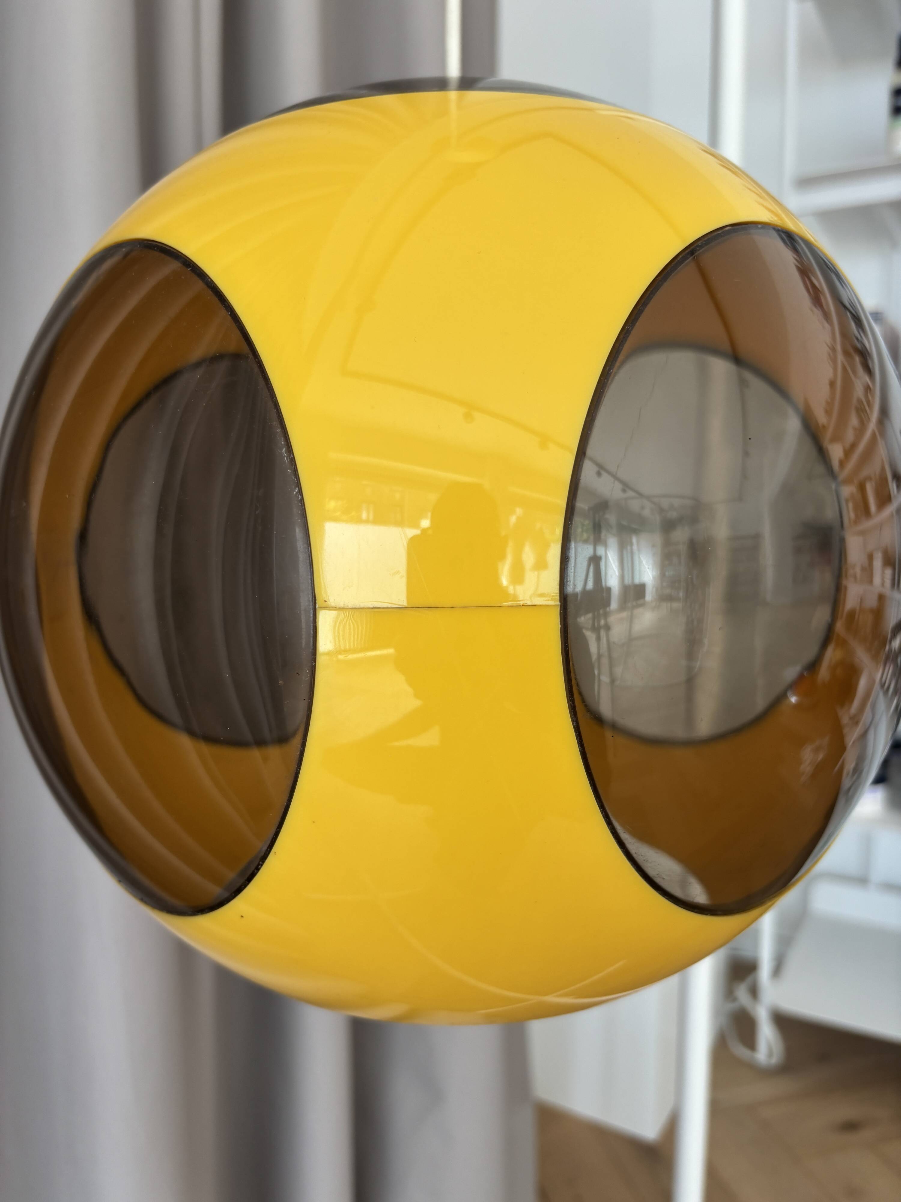 Vintage 1970s Massive Bug Eye Space Age Pendant Lamp