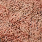 Peach Vintage Moroccan Rug 203 x 331 cm, Berber Shag Rug, Handmade Boho Rug