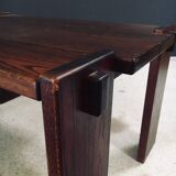 Constructivist Oak Dining Table, Belgium, 1960s