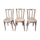 Lot of three old bistro chairs