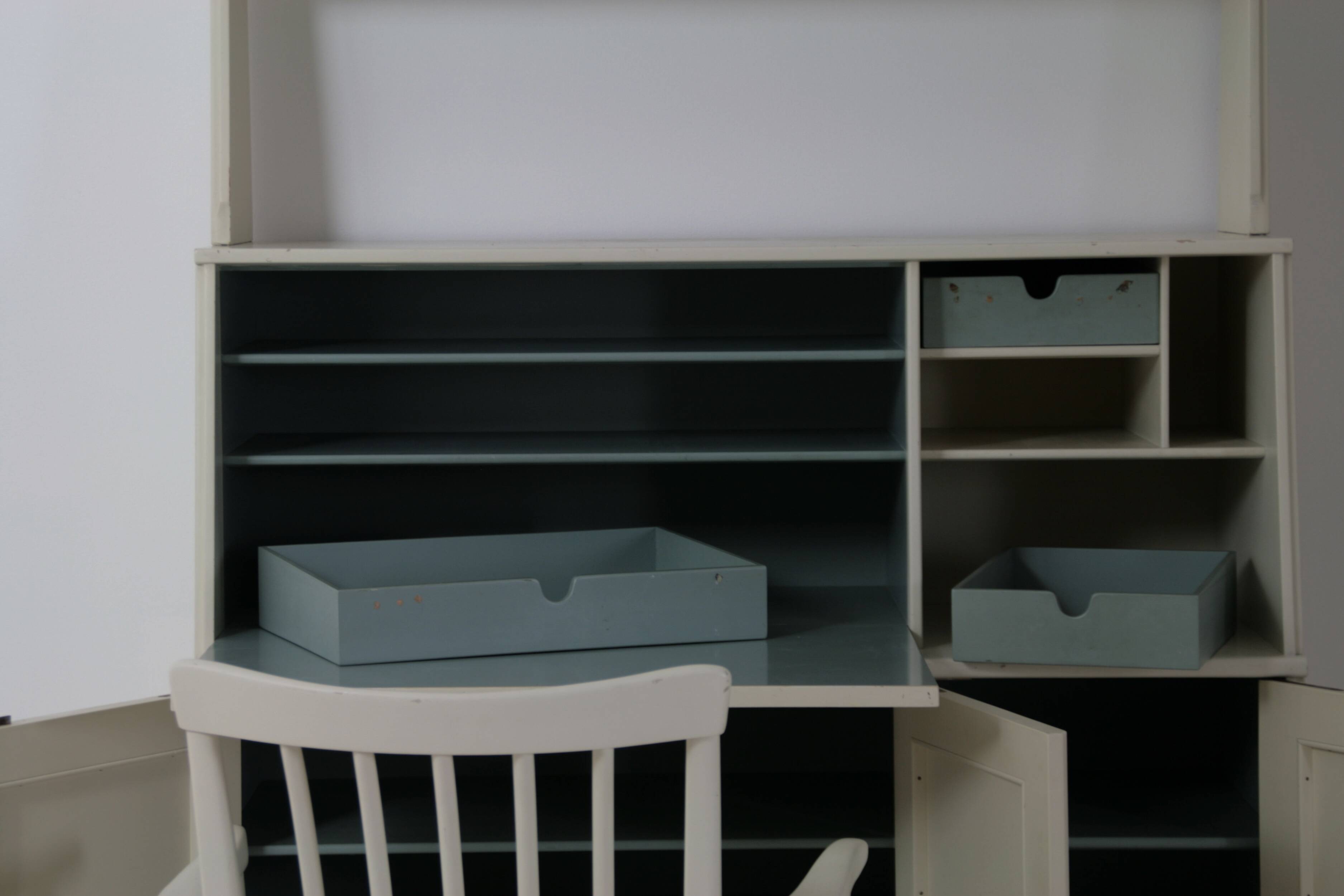 Library Secretary with its “Vardags” armchair by Carl Malmsten, Sweden 1960s