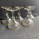 5 Coupes à champagne putoisé or – Legras service Pierrefonds XIXème