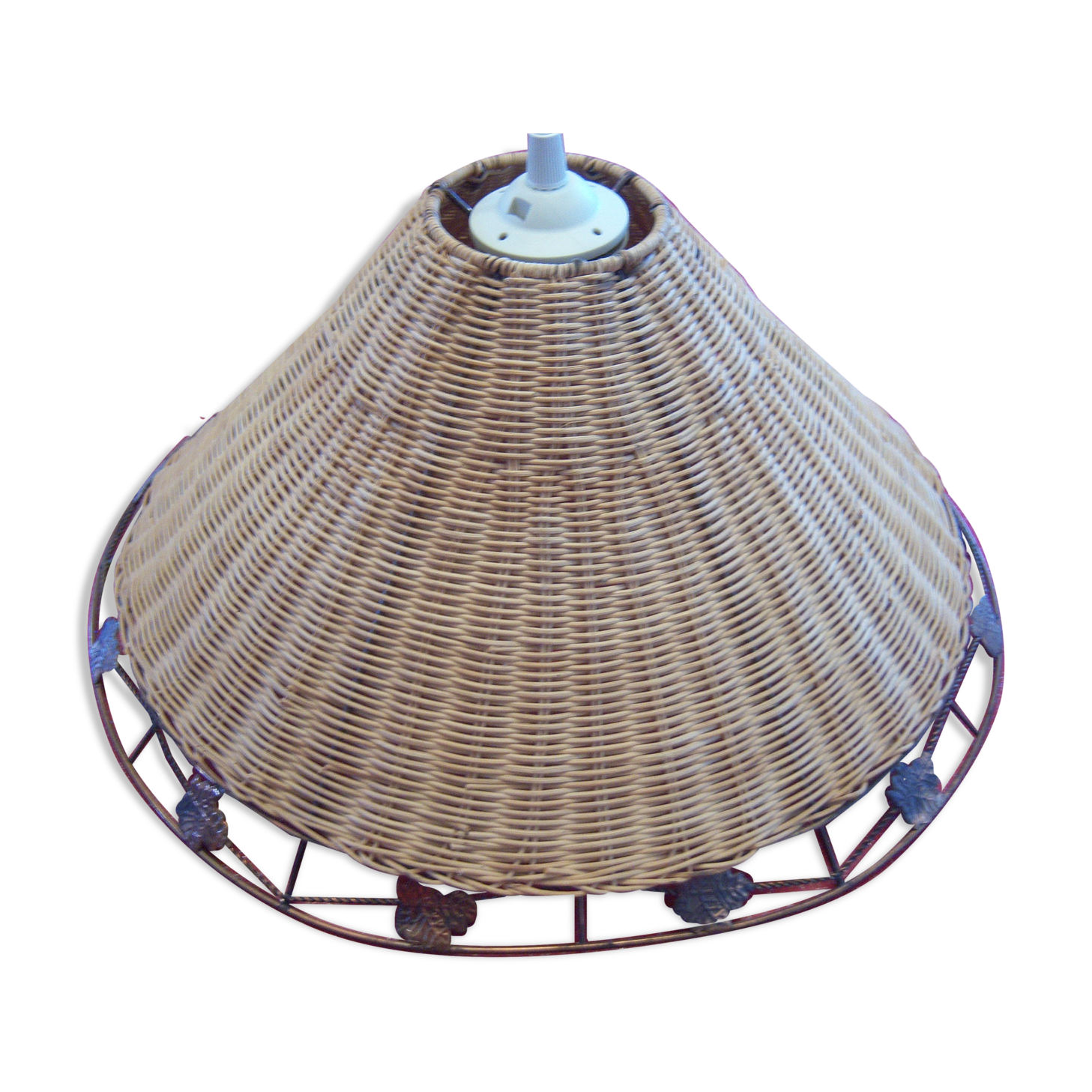 Rattan hanging lamp