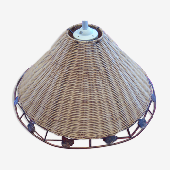 Rattan hanging lamp