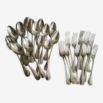 Set of christofle spoons and forks