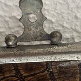 Vintage 1930s triptych barber mirror registered G.B Paris - 28 x 69 cm