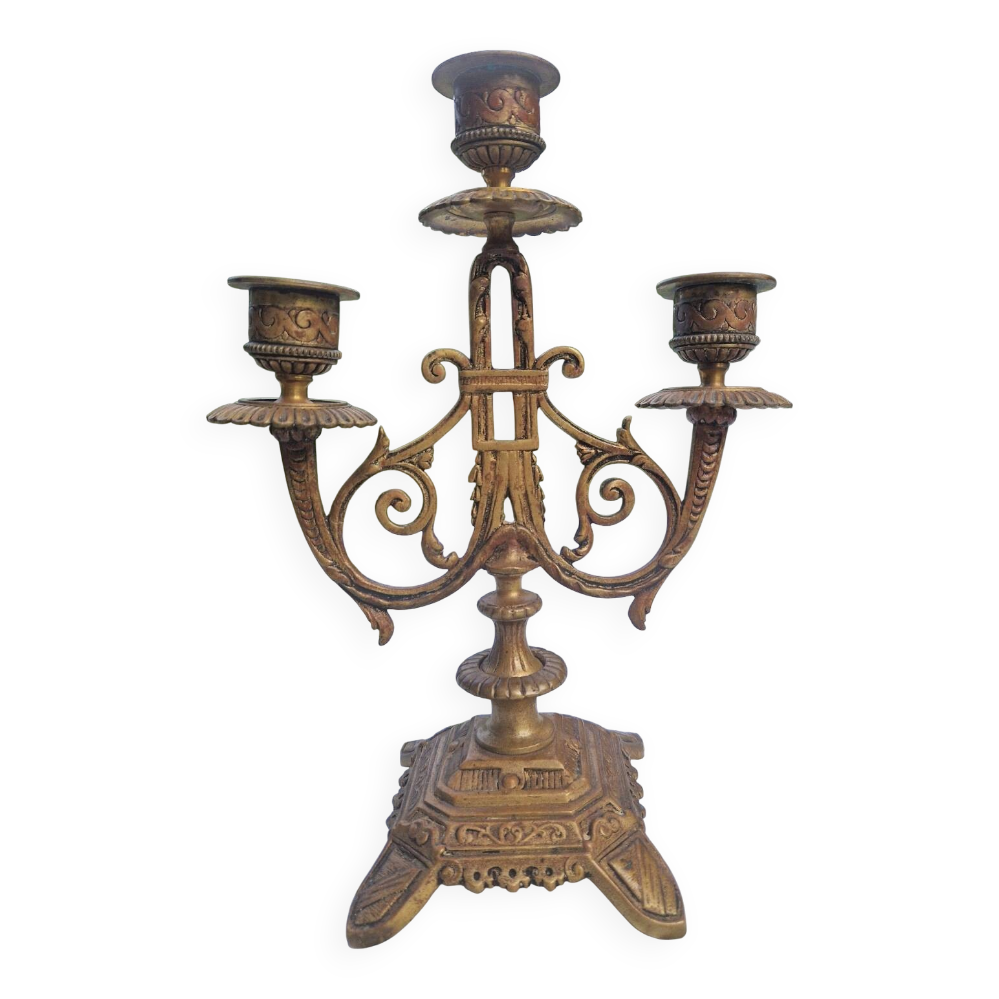 Vintage Brass Candle Holder