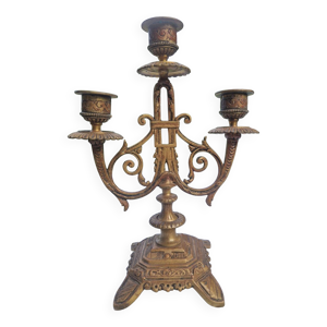 Bougeoir vintage en laiton