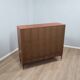 1960s Italian mid-century teak highboard restored with brass feet
