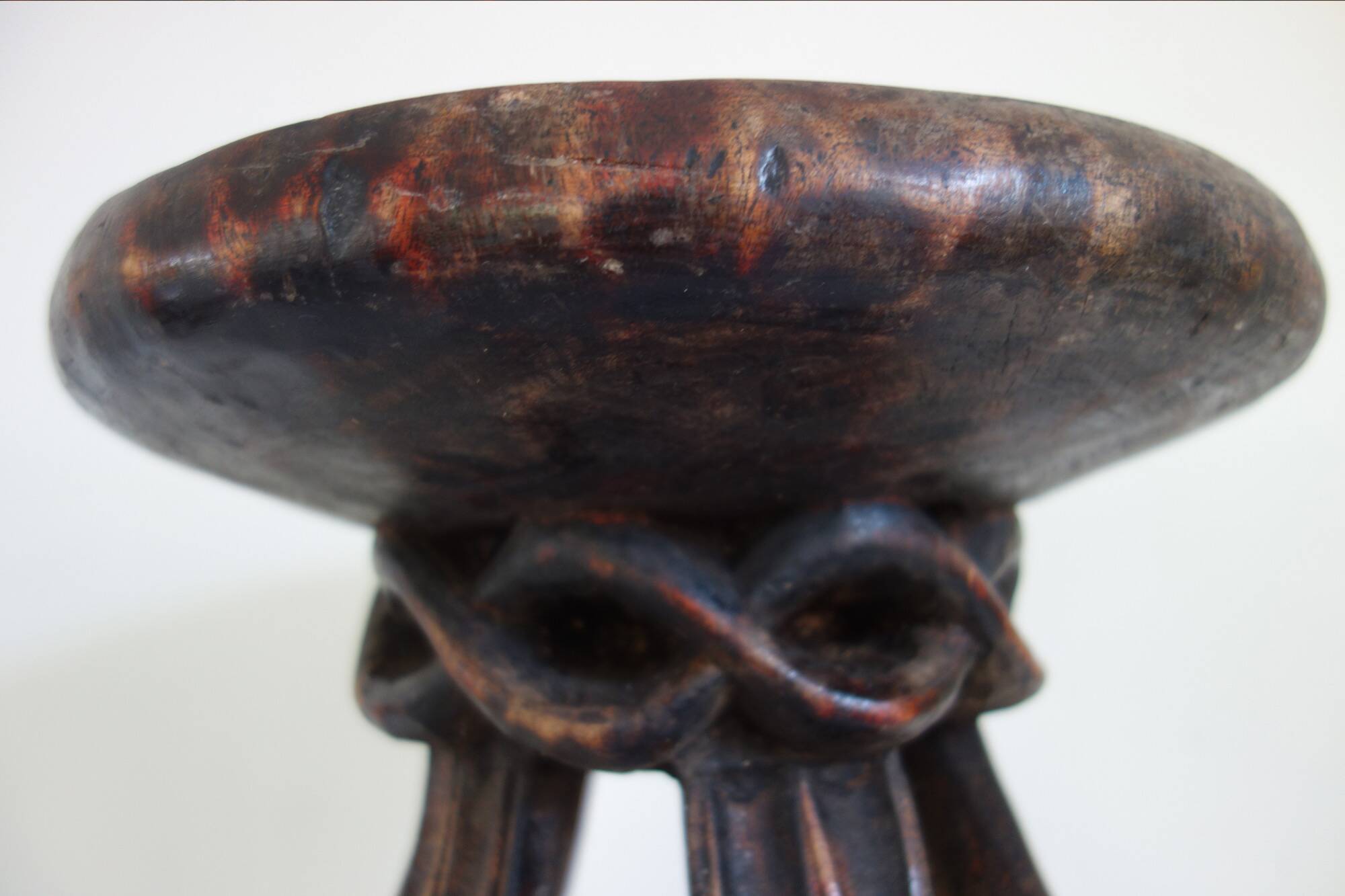 Vintage African tribal stool